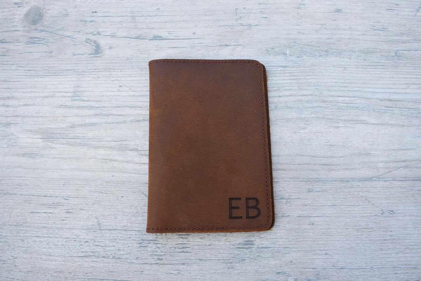 Personalized Leather Passport Holder - PH06