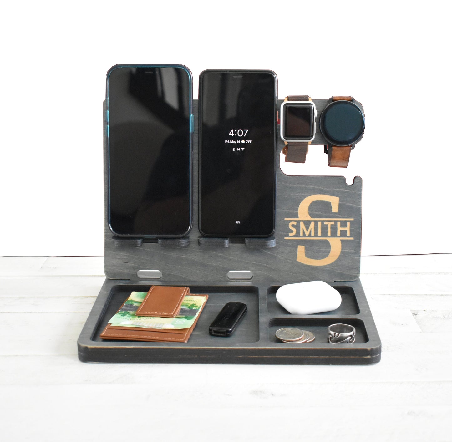 Wooden Docking Station for 2 Phones - SL09