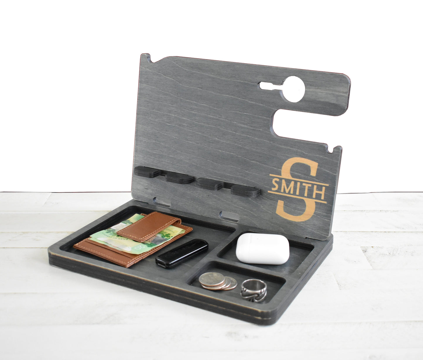 Wooden Docking Station for 2 Phones - SL10