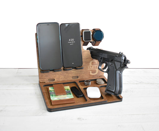 Wooden Docking Station for 2 Phones - SL02
