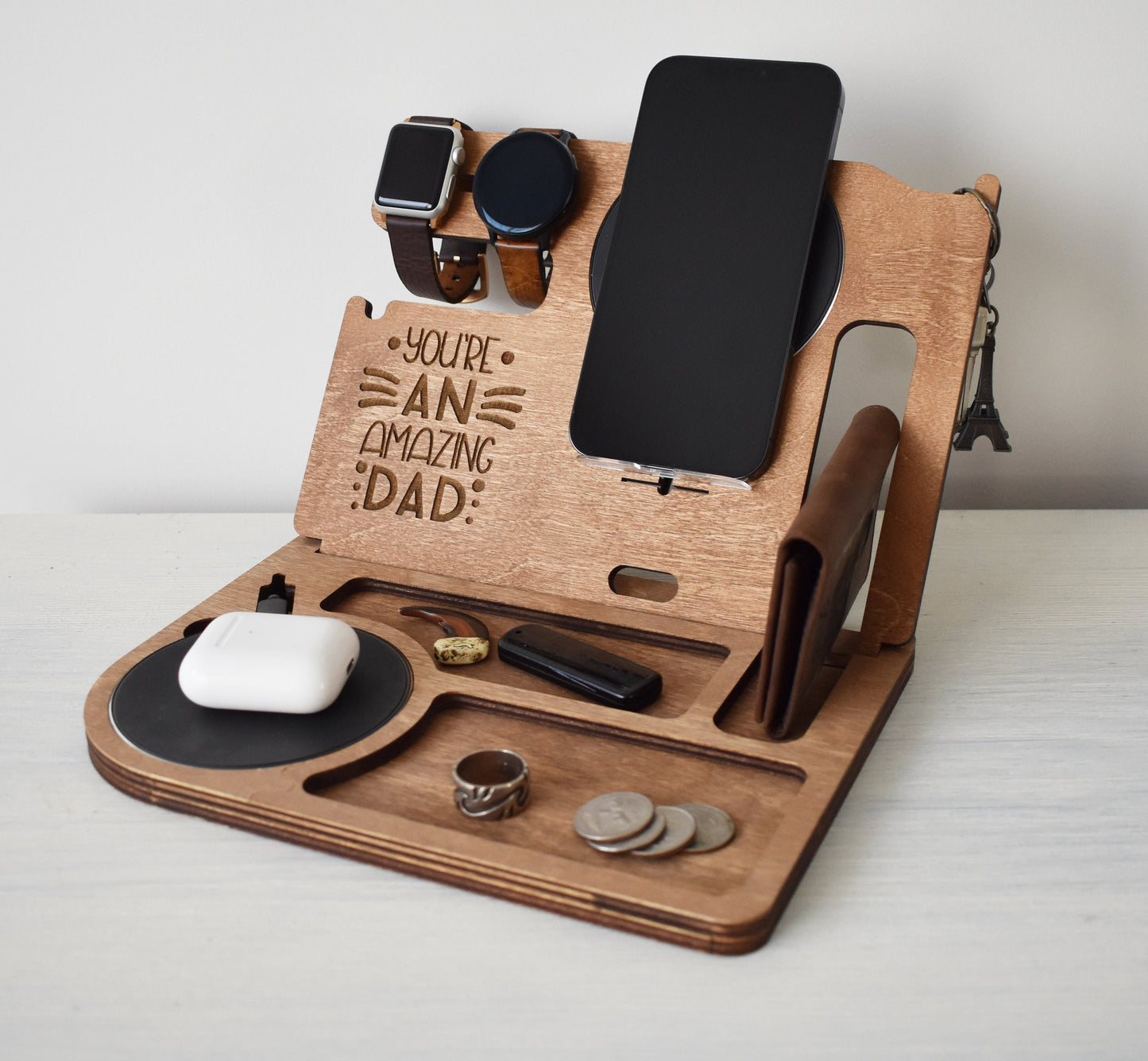 Wireless Phone Docking Station (2 wireless charging pads) - GS27