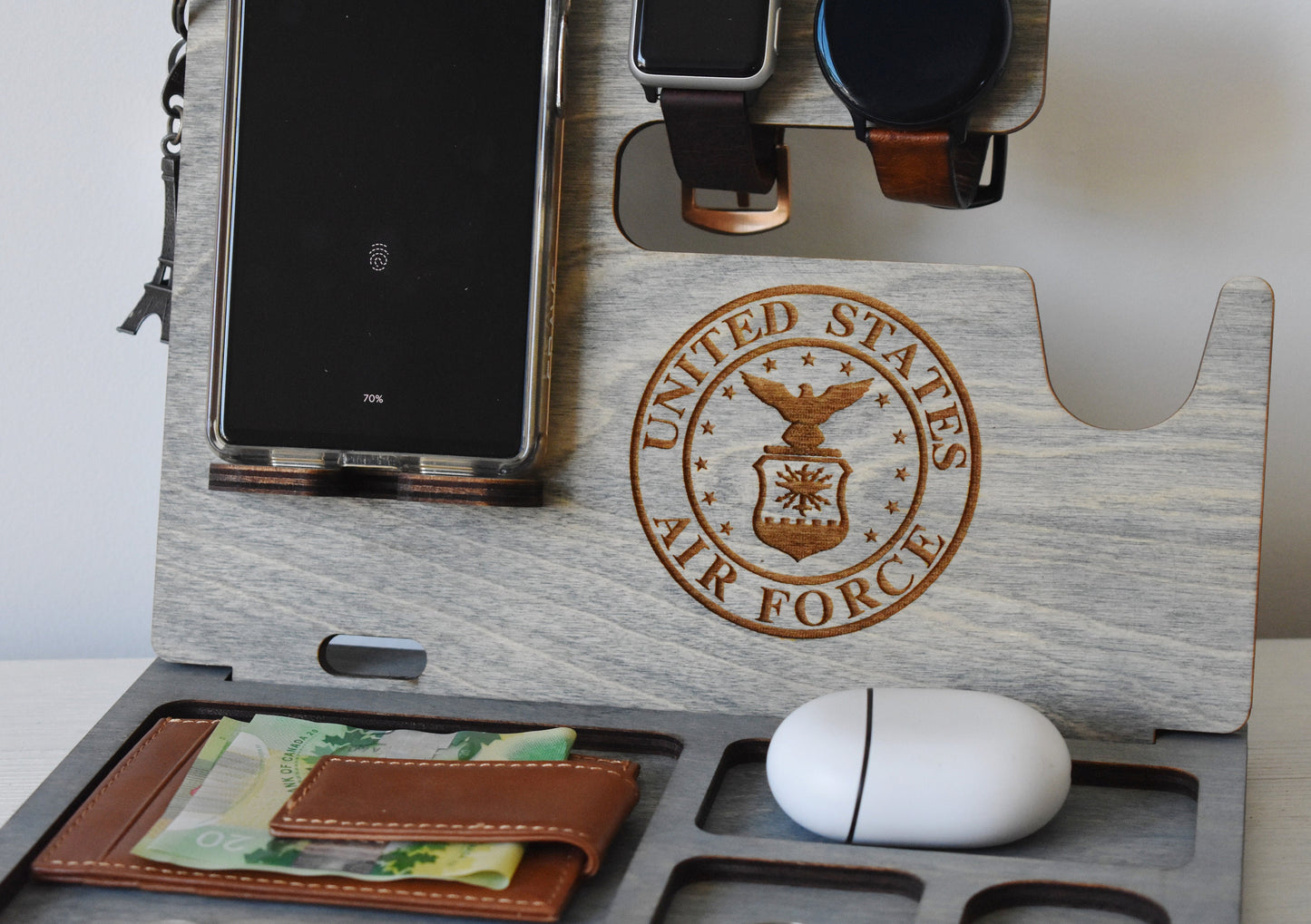 Wooden Docking Station with Gun Holder - SL01