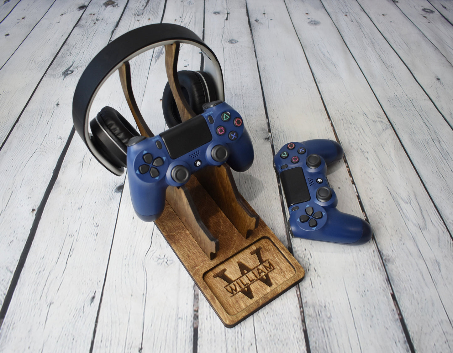 Wooden Headphones and Controller Stand - SL12
