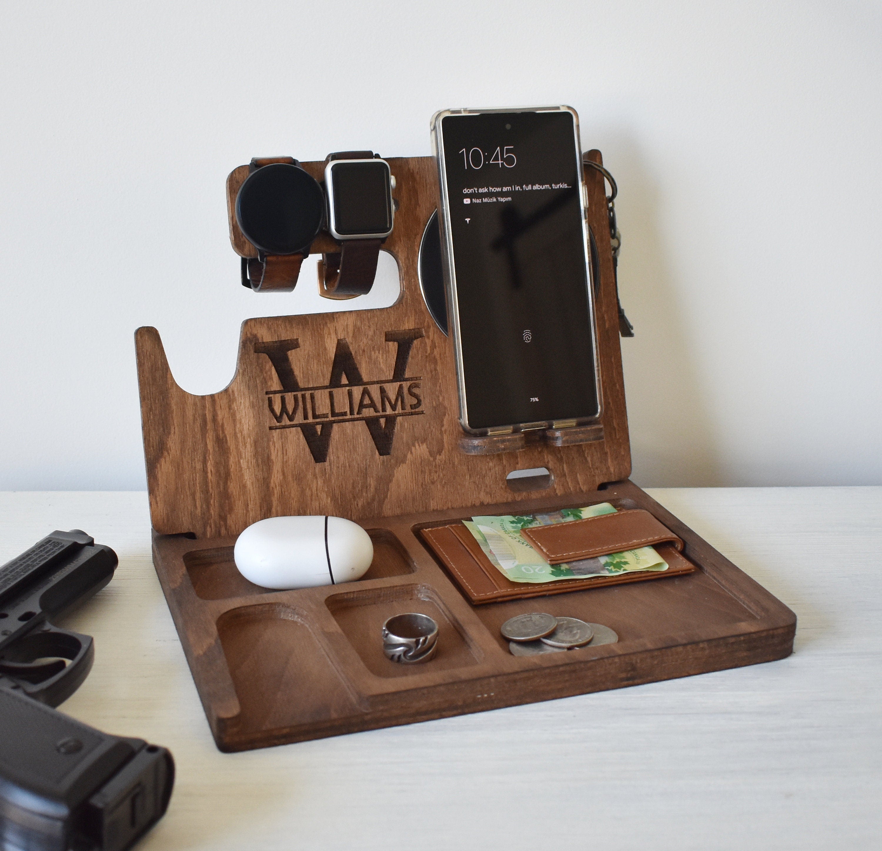 Women's Docking Station - Mother's Day Gift - Personalized Women's Gift on sale - Gun Holder